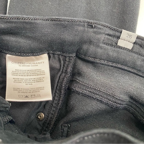 Citizens Of Humanity Carlie High Rise Skinny Jean In Black Oak Wash Size 26 - Picture 15 of 16